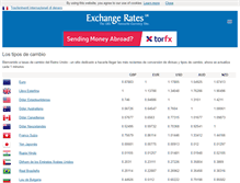 Tablet Screenshot of es.exchangerates.org.uk